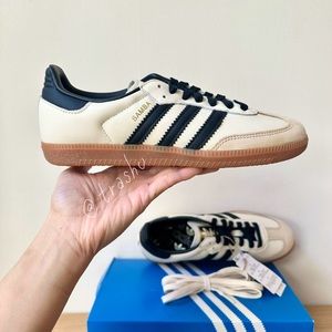 ADIDAS SAMBA OG - Cream White / Core Black / Sand Strata - Women’s